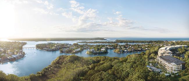 Construction is underway and buyer demand is strong for Lumina Residences, which overlooks Noosa River.