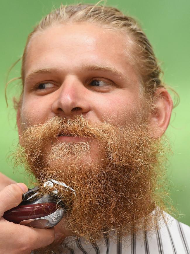 Hurley grew a bushy beard in 2016. Picture: Getty Images