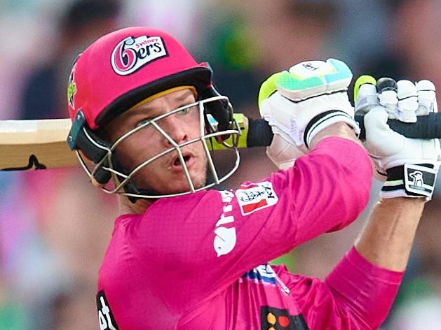 SYDNEY, AUSTRALIA - JANUARY 15: Josh Philippe of the Sixers bats during the Men's Big Bash League match between the Sydney Sixers and the Sydney Thunder at Sydney Cricket Ground, on January 15, 2022, in Sydney, Australia. (Photo by Brett Hemmings/Getty Images)