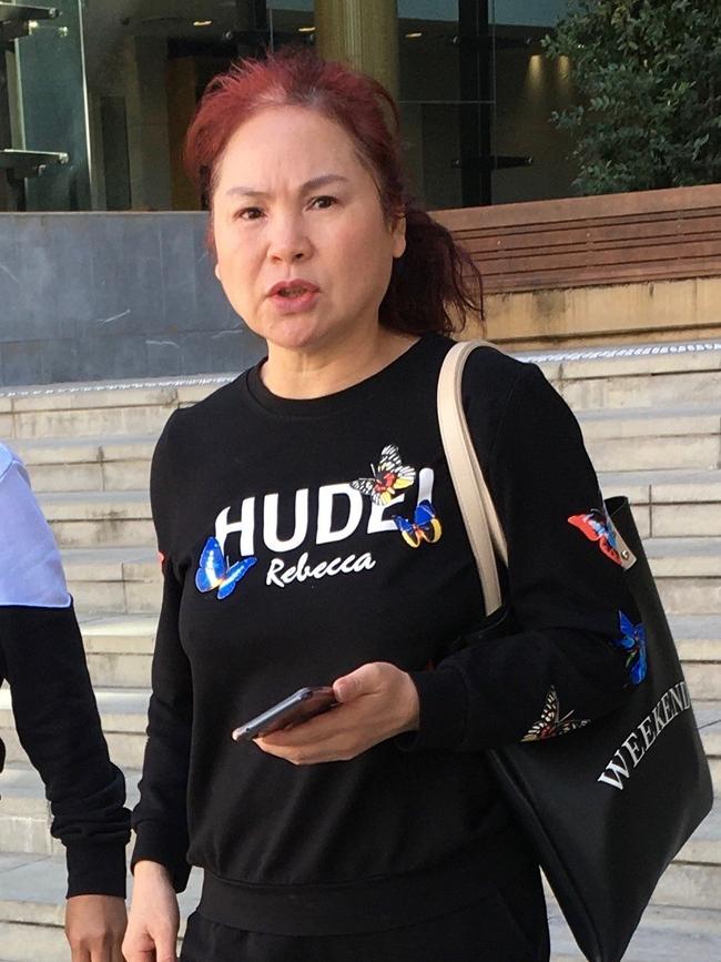 Hanying Mao leaves court after admitting to prostitution offences.