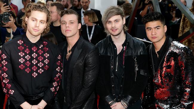 You can bet 5 Seconds of Summer will be tuning into the APRAs from LA. Picture: Jonathan Ng