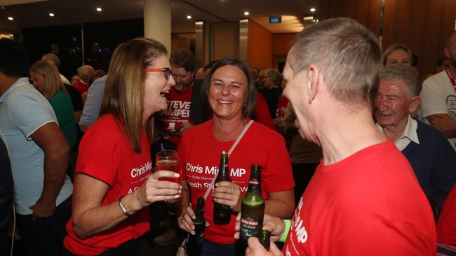 The Labor party was a very different scene. Picture: NCA NewsWire/ David Swift