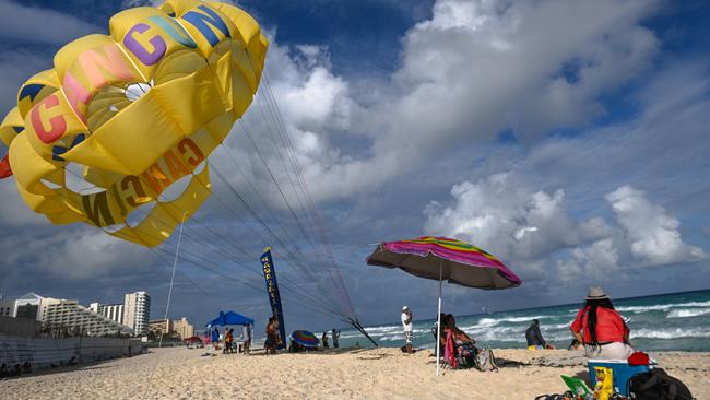 The Hells Angels members were expected to take in Cancun’s beaches. Picture: Artur Widak/NurPhoto via Getty Images