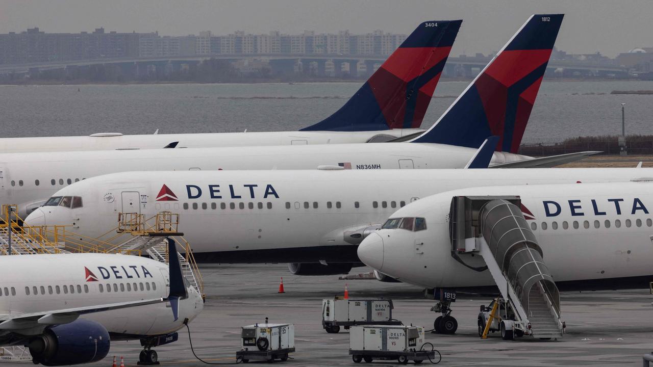 The Delta jet was forced to turn around. Picture: Yuki Iwamura / AFP