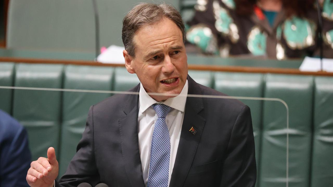 Federal Health Minister Greg Hunt made the comment about the borders reopening during a television appearance on Sunday. Picture: NCA NewsWire/Gary Ramage