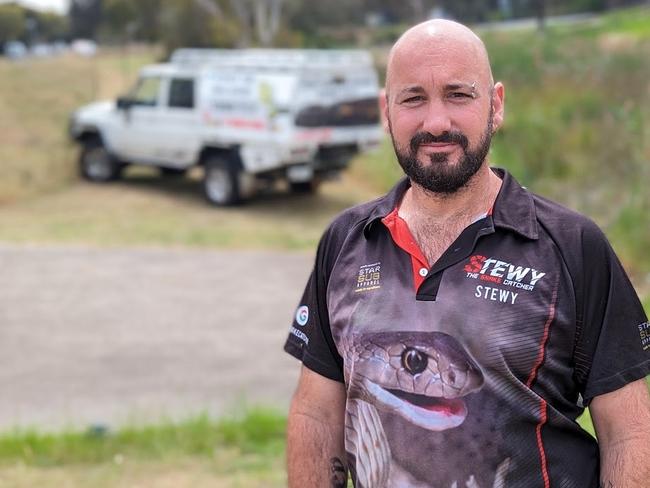 Stewart Gatt has been catching snakes for more than 16 years. Picture: Supplied.