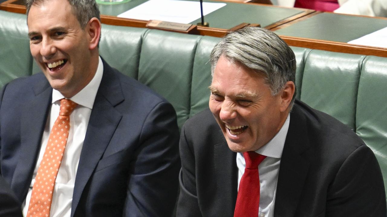 The projected swing against Richard Marles in Corio is no laughing matter. Well, at least for him, it isn’t. Picture: NewsWire / Martin Ollman.