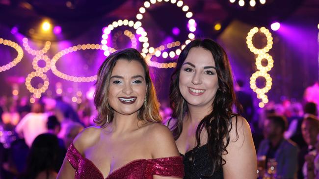 Fabric Ferreira and Sherilyn Green at the Gold Coast Business Excellence Awards Gala 2023 at The Star Gold Coast. Picture: Portia Large