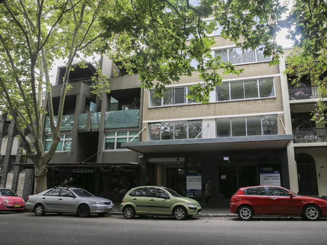 The Potts Point home of Annalise Braakensiek who was found dead on Sunday afternoon.