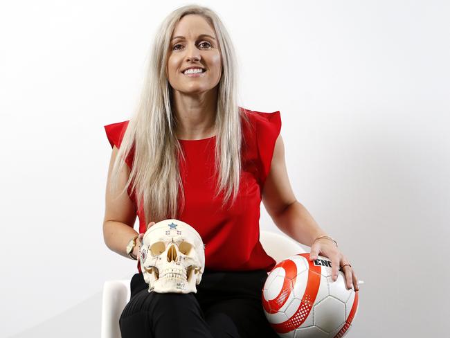 Amy Chapman swapped her professional football career for a career selling medical technology. Picture: AAP