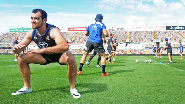 Kane Linnett at Cowboys training.