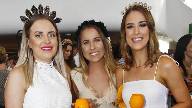 Courtney Schofield, Mikaela Schofield and Krysta Small at Nineteen at the Star in Broadbeach. Picture: Brian Usher