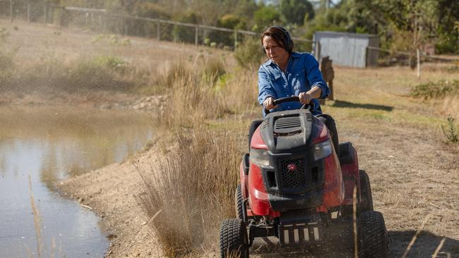 Victorian Treasurer Jaclyn Symes (pictured on her property) has pushed farmers to the edge, by tripling the emergency service tax they must pay from July 1.