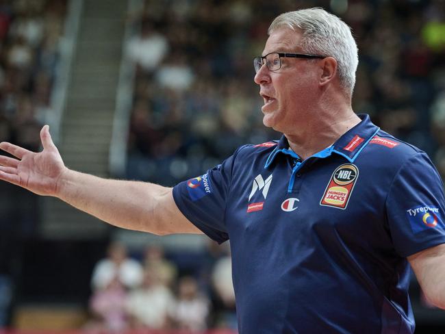 Melbourne United coach Dean Vickerman wasn’t happy with a host of calls during Monday’s overtime loss to Perth. Photo: Brett Hemmings/Getty Images.