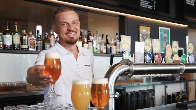 Hemingway's Brewery will host the annual Cairns Craft Beer Festival this Saturday. Hemingway's Cairns venue manager Roman Haslinger pours a variety of beers that will be available at Saturday's festival. Picture: Brendan Radke