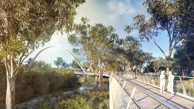 The bridge would link Alfred St at Rosehill to Baludarri Drive at Parramatta.