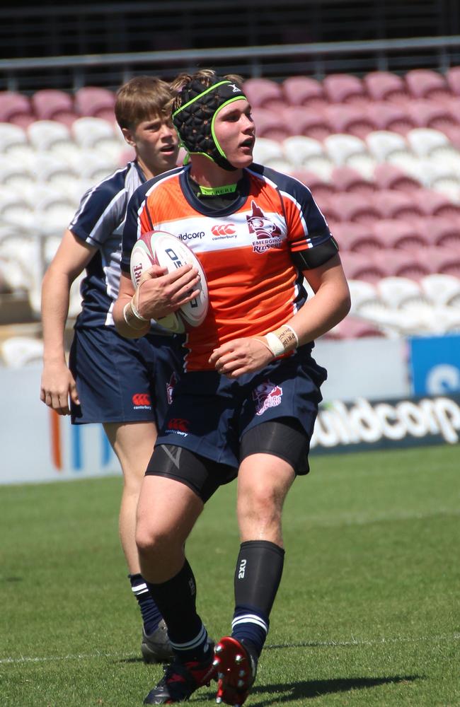 Emerging Reds Cup day 1 action between SEQ and Brisbane Grey in the Under 15s.