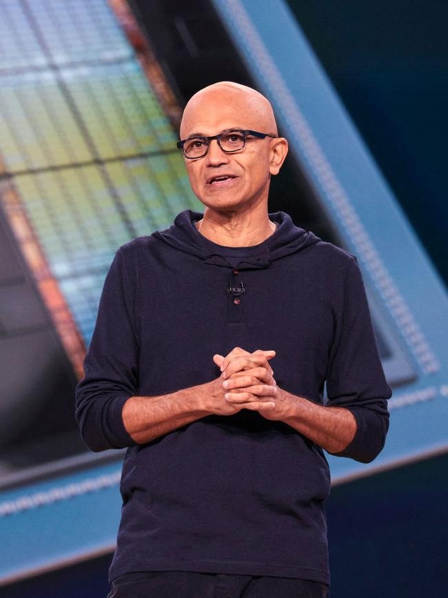 Microsoft CEO Satya Nadella. Photo: AFP