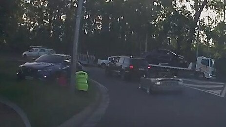 Scene of an accident between two vehicles at the junction of Tamborine Oxenford Rd and Michigan Dr in Oxenford at about 5.30pm on Thursday.