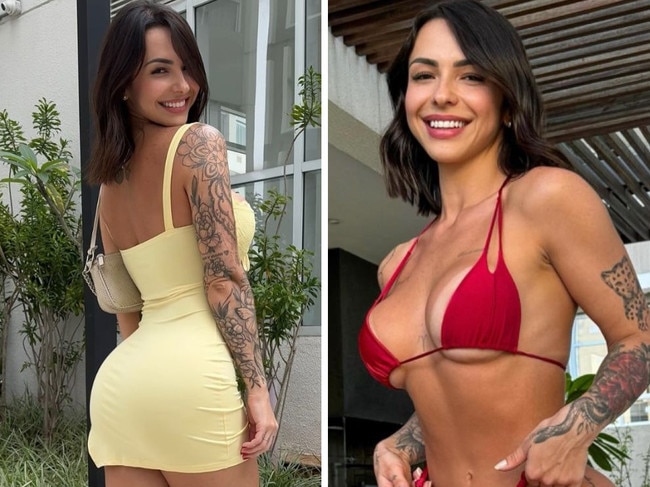 The woman who has been deemed to have the "perfect" body according to AI. Picture: Instagram/Karol Rosalin