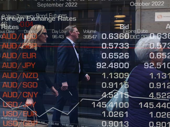 SYDNEY, AUSTRALIA - Newswire Photos- October 10, 2022: A general view of members of the public walking past the ASX in Sydney. Picture: NCA Newswire/ Gaye Gerard