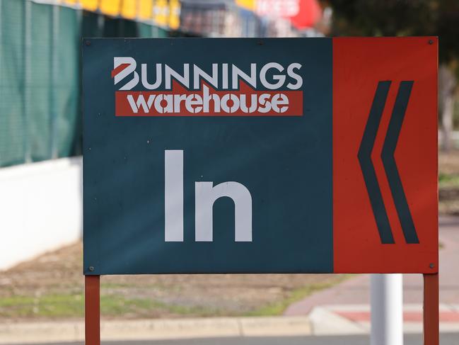 ADELAIDE, AUSTRALIA - NewsWire Photos AUGUST 24,  2021: A general view including signage of Bunnings store in Mile End, Adelaide. NCA NewsWire / David Mariuz
