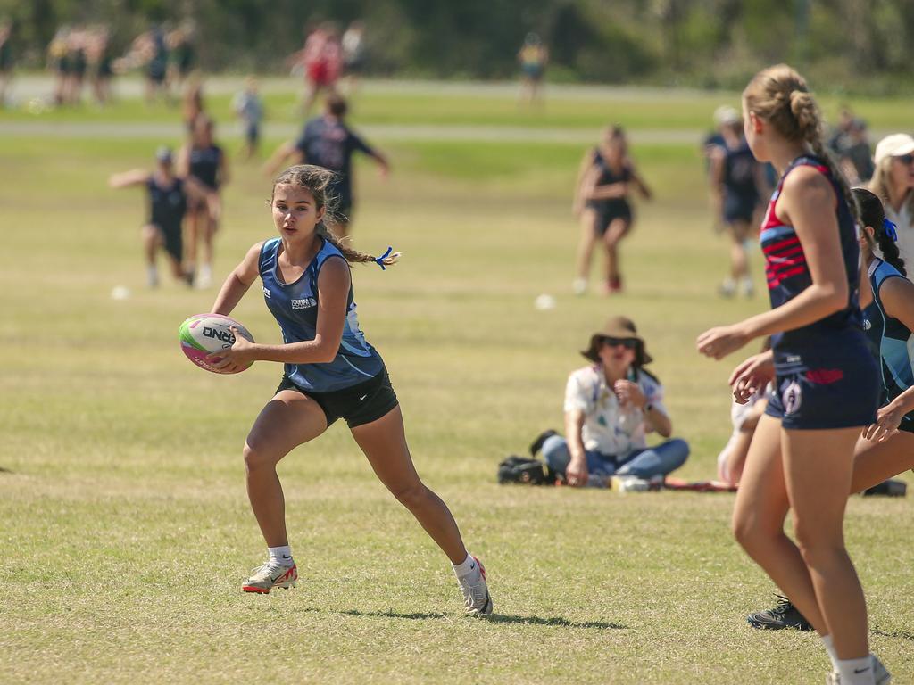 United World College V Emmous at the 2024 Gold Coast Titans All Schools Touch Football Picture: Glenn Campbell