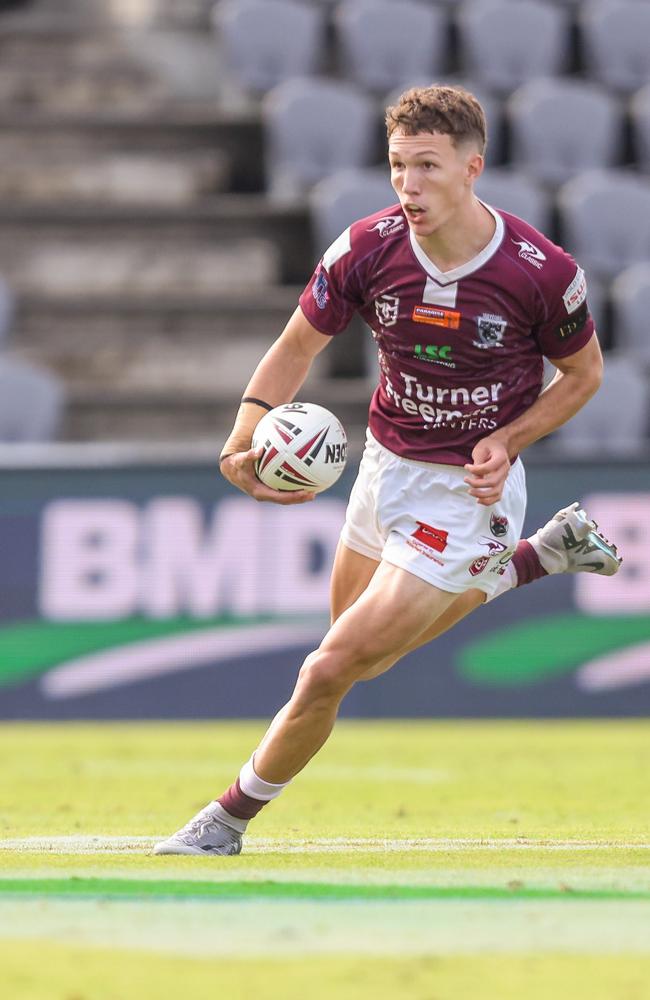 Mal Meninga Cup player Saxon Innes in action for Burleigh.