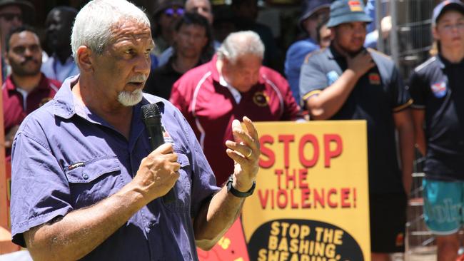 Central Australian Aboriginal Congress male cultural lead and Alice Springs Town Councillor Michael Liddle. Picture: Gera Kazakov