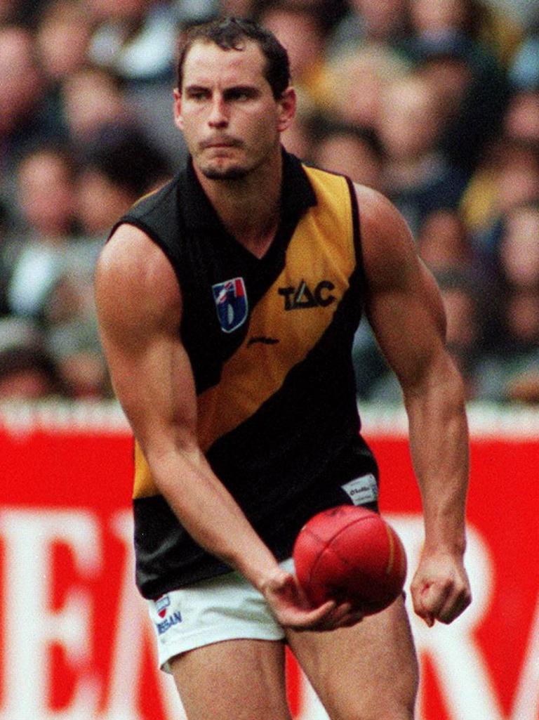 James in action for Richmond in 1999. Picture: Karen Dodd