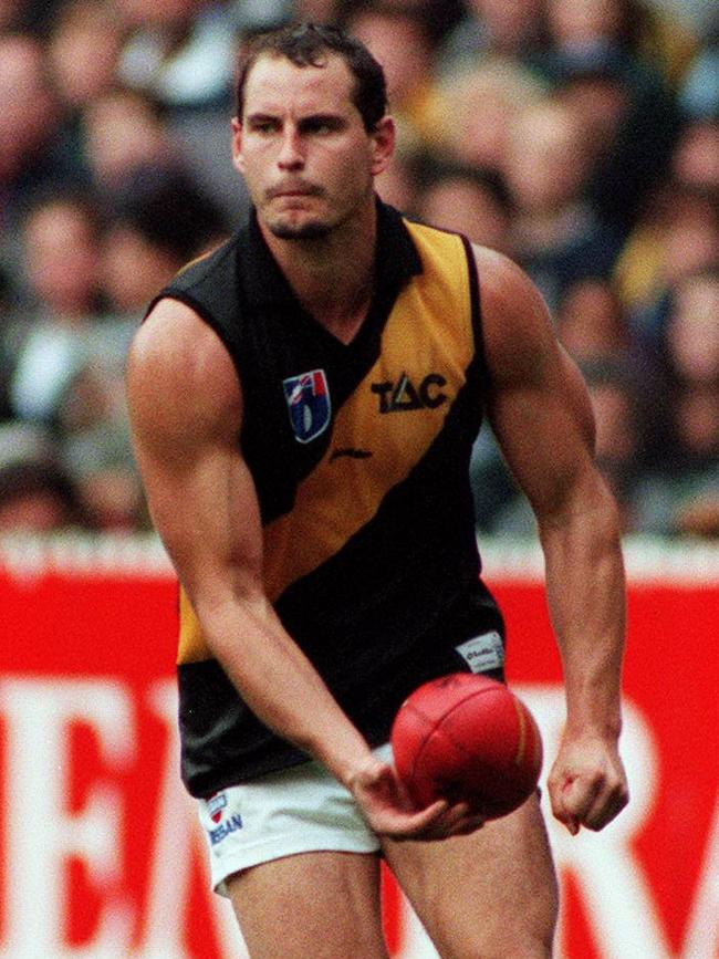 James in action for Richmond in 1999. Picture: Karen Dodd