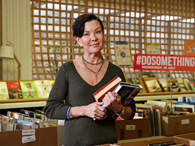 19/7/18 Anne Holt at Lifeline Manly for Do something day. Picture: Adam Yip / Manly Daily