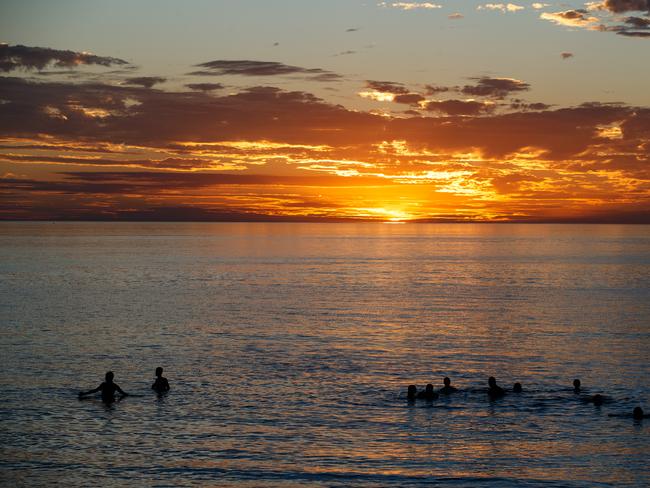 A warm evening at Grange Beach. Picture Matt Turner.