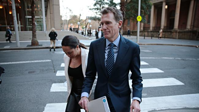 Former attorney-general Christian Porter and solicitor Rebekah Giles. Picture: NCA NewsWire / Adam Yip