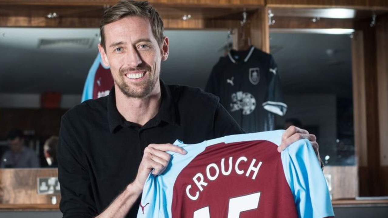 Peter Crouch has joined Burnley from Stoke.