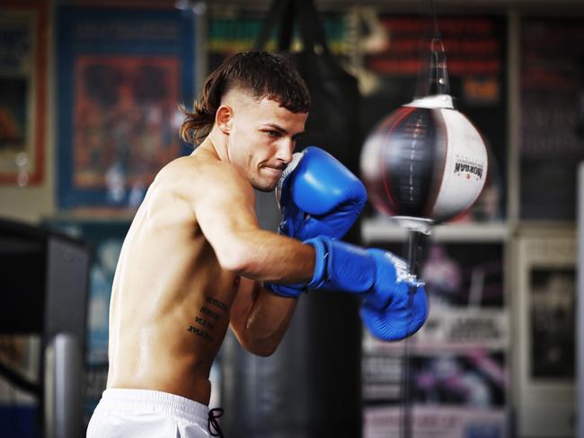 Harry Garside developed a love of boxing when he was a child. Picture: Sam Ruttyn