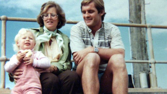 Undated photo of Lynette (Lyn) Dawson, with husband Chris, and daughter Shanelle. Lynette disappeared in 1982 and her husband is suspected of her murder.