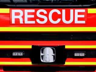 A Harristown man was pulled unconscious from his home by firefighters last night.