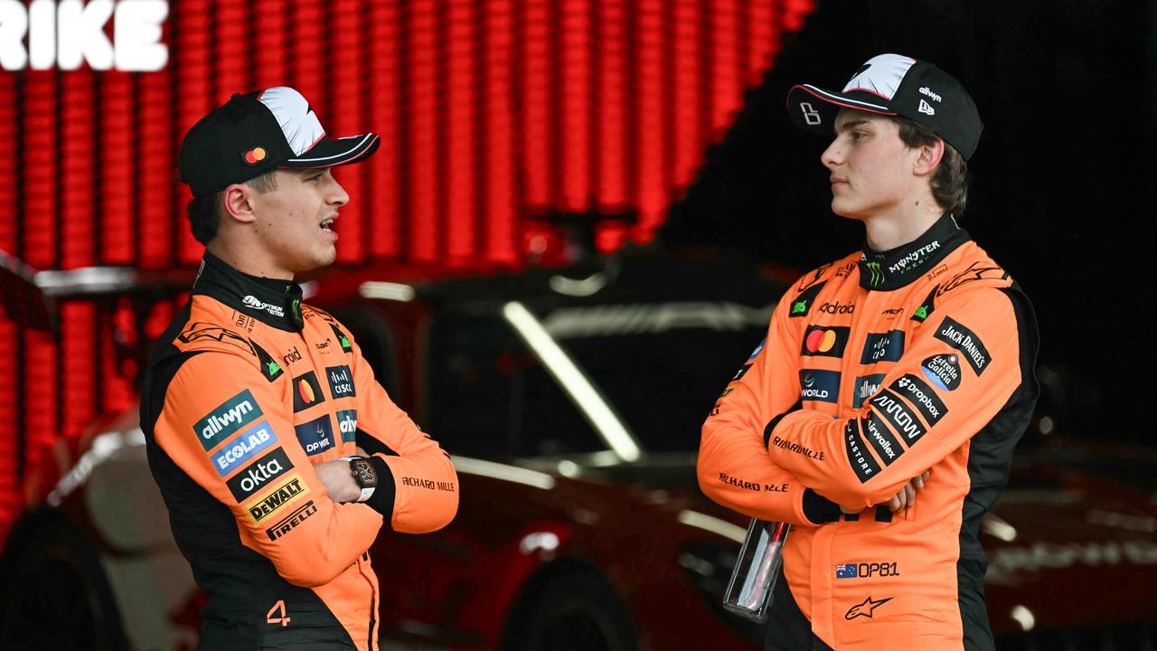 The McLaren situation is getting dicey for Lando. (Photo by MOHD RASFAN / AFP)