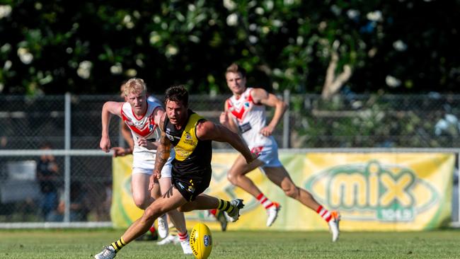 Round 2 NTFL: Nightcliff Tigers v Waratah from Nightcliff Oval. Picture: Che Chorley