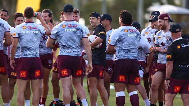 The lead up to the 2022 Origin series has been quiet, which history tells us is bad for the Maroons. Picture: Getty Images.