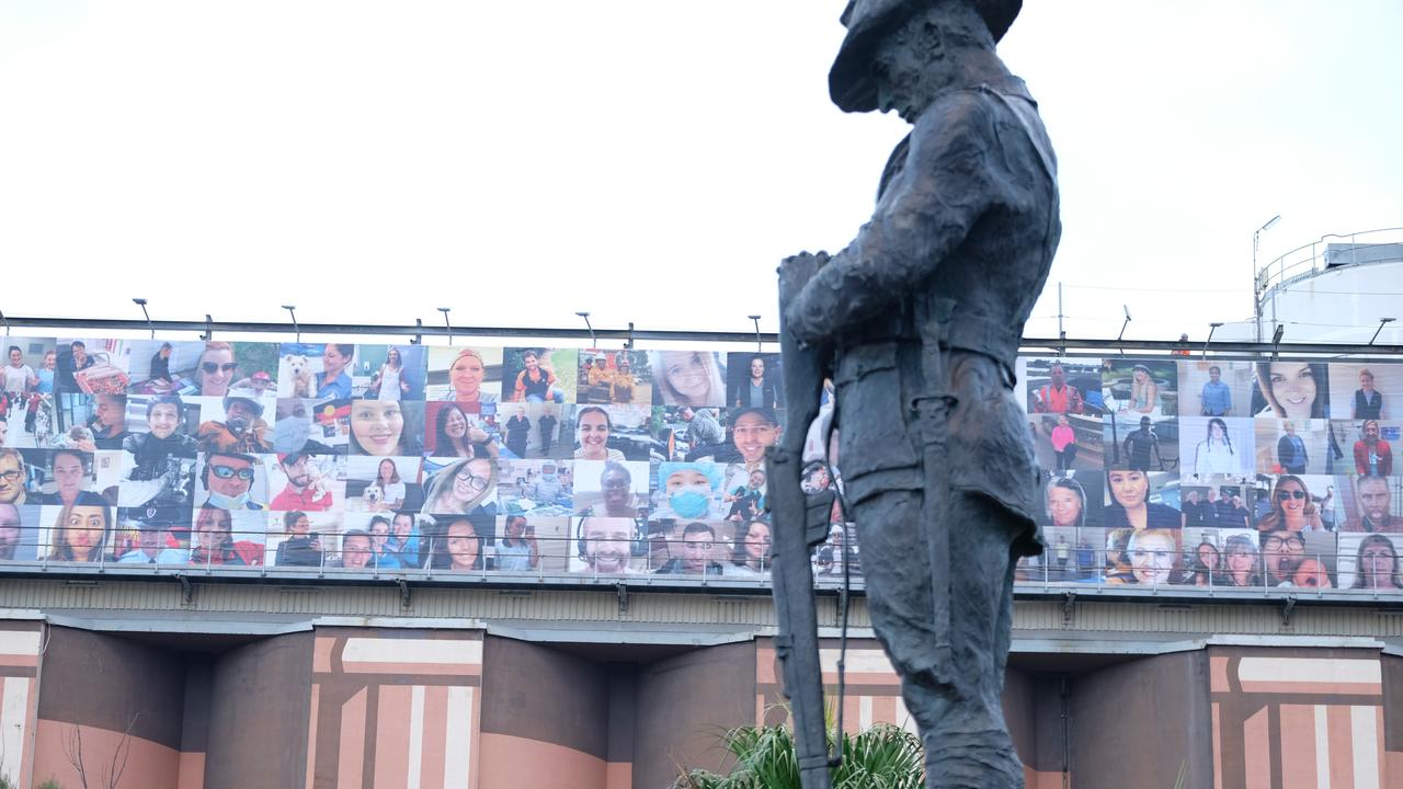 The billboard is located on the Anzac Bridge.