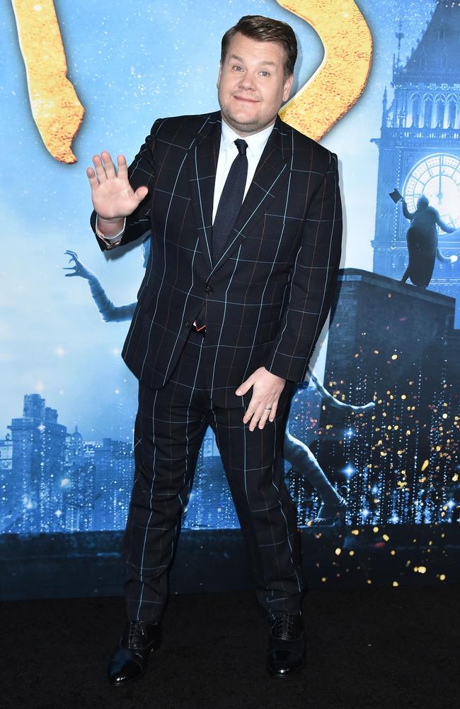 James Corden at the world premiere of box office flop ‘Cats’ last December. Picture: AFP