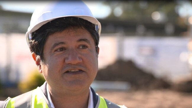 ING Australia CEO Uday Sareen at the sod turning of the bank's new call centre and head quarters at Wyong. Picture: supplied