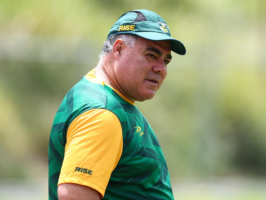 Kangaroos coach Mal Meninga has described Sunday’s Tasman derby against bitter rivals New Zealand as “Australia’s biggest Test match in 30 years.” Picture: Getty Images