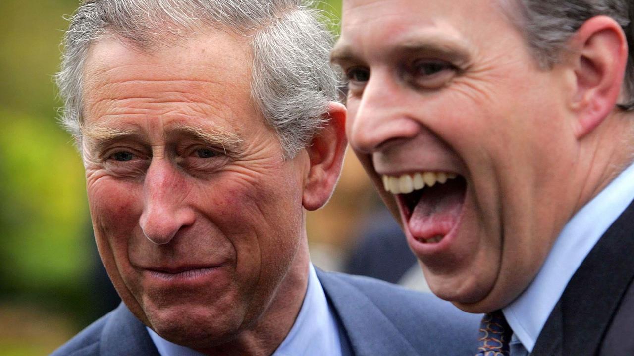 In happier times – Prince Charles with his brother Prince Andrew in 2006. Picture: David Bebber/AFP