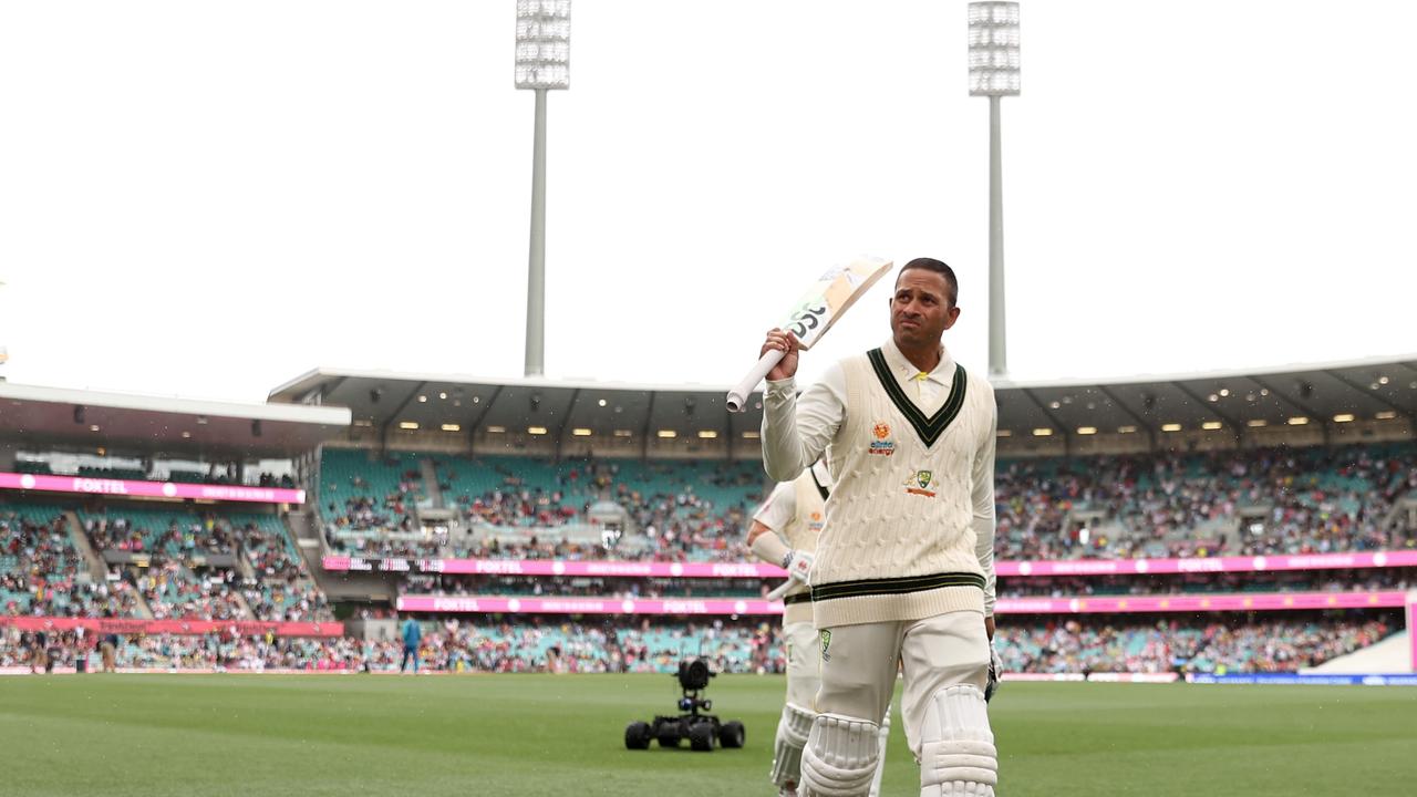 Khawaja didn’t think his innings was done on day 2. Photo by Cameron Spencer/Getty Images