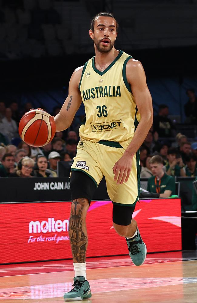 Xavier Cooks has been left out of the Boomers’ Olympics squad. Picture: Getty Images