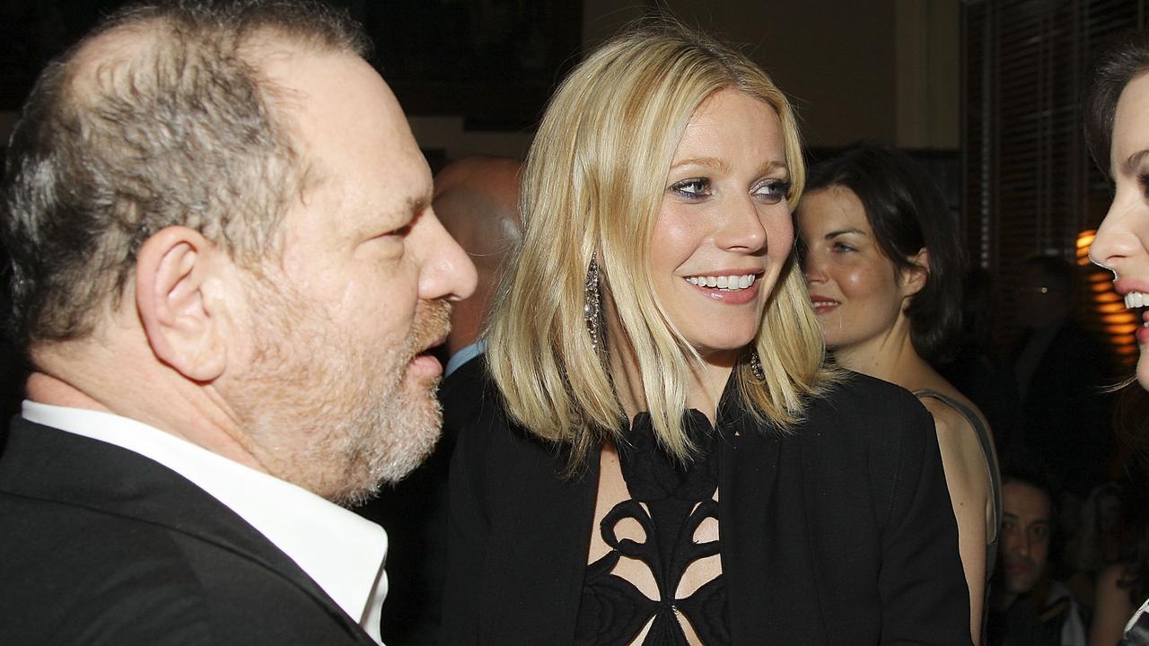 The book details how Paltrow once hid from Weinstein when he turned up to a party at her house. Picture: Getty.