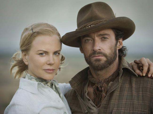 Hollywood stars Nicole Kidman and Hugh Jackman from the movie Australia.